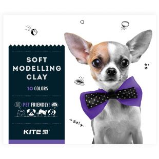 Пластилин восковой Kite, 10 цветов, 200 г. Kite Dogs K22-084