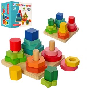 Дерев'яна іграшка Tree Toys Геопірамідки MD 1190