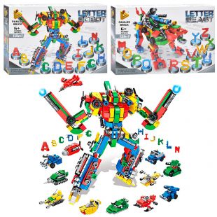 Конструктор буквы (англ.)-трансформеры, 13в1, 2 вида 633041/633042