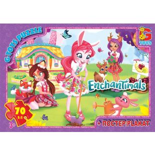 Пазли G-Toys із серії "Enchantimals" 70 елементів EA213   в Україні