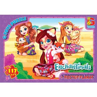 Пазли G-Toys із серії "Enchantimals", 117 елементів EA215   в Україні