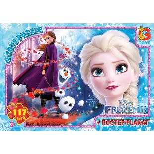 Пазл G-Toys Frouzen Холодное Сердце 117 элементов FR049