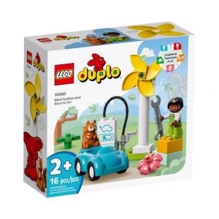 Конструктор LEGO Duplo Вітрова турбіна та електромобіль 10985