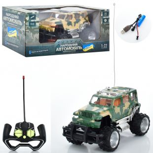 Джип Limo toy радиоуправляемый, аккумулятор, USB, 1:22, резиновые колеса, M 4962