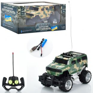 Джип Limo toy радиоуправляемый, аккумулятор, USB, 1:22, резиновые колеса, M 4966