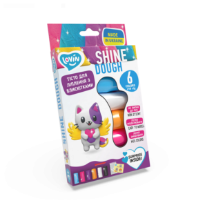 Набор для лепки с тестом Shine TM Lovin 6 цветов 41177