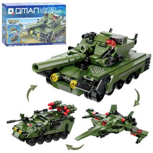 Конструктор Qman Unlimited Ideas 3в1 Військова техніка 42112