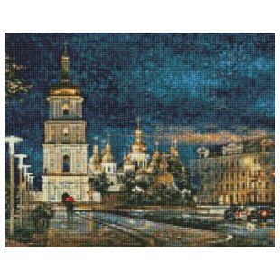Набір з алмазною мозаїкою Ideyka 40х50 см Софійська площа AMO7349