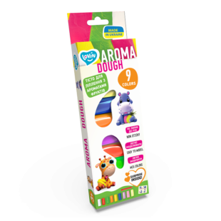 Набор для лепки с тестом AromaTM Lovin 9 цветов 41181