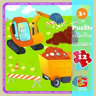 Пазл G-Toys Транспорт 12 элементов LT07