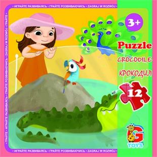 Пазл G-Toys Зоопарк 12 элементов LZ01