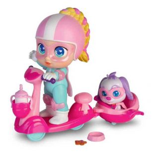 Кукла Super Cute с собачкой и самокатом SC034A2