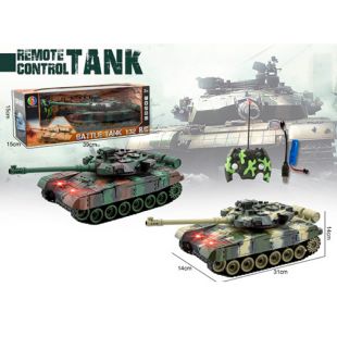 Танк радиоуправляемый, 1:24, 2 цвета 163-E8302A