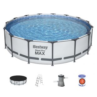 Басейн каркасний Bestway круглий 457х107 см фільтр-насос 56488