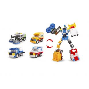 Конструктор Limo Toy городская серия, спецтранспорт, 4 вида, от 45 деталей KB 216