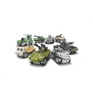 Конструктор Limo Toy военная техника, инерционная, 8 видов от 45 деталей KB 2002