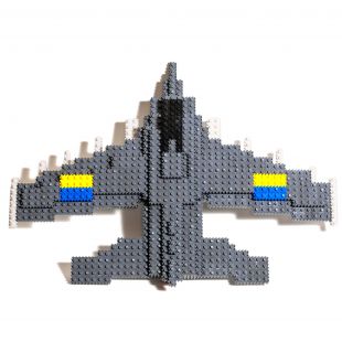 Игрушка-конструктор Vita-Toys Пиксели Самолет F-16 VTK 0107