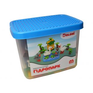 Конструктор Doloni Гідропарк 219 деталей в пластиковому боксі 013888/34