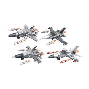 Конструктор Limo Toy военные самолеты, 4 вида KB 2007