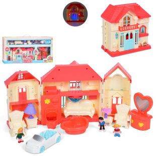 Кукольный домик   LimoToy с автомобилем и фигурками WD-933D