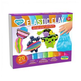 Набор для лепки с воздушным пластилином Elastic Clay TM Lovin 70140