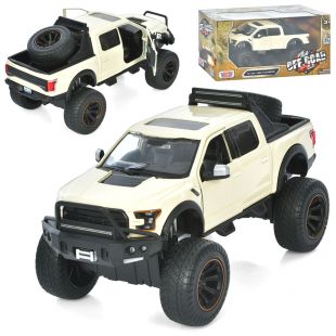 Джип Motormax металлический 1:27, 2017 Ford F-150 Raptor, резиновые колеса 79142