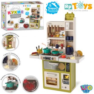 Детская кухня LimoToy мойка, духовка, плита, посуда, продукты 889-243