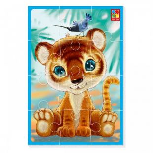 Мягкие пазлы Vladi Toys Малыш сможет Тигренок VT1103-93