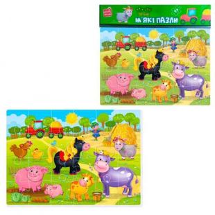 Мягкие пазлы Vladi Toys Малыш сможет Ферма VT1102-18