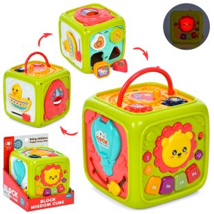 Сортер куб, піаніно, барабан, мікс кольорів 821