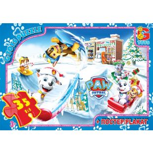 Пазл G-Toys Paw Patrol Щенячий патруля 35 элементов PW0889