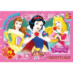 Пазли G-Toys із серії Принцеси Дісней, 70 елементів PD92   в Україні