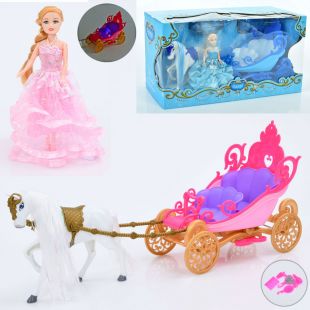 Игровой набор с куклой в карете  2201A-C