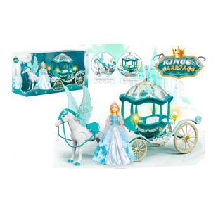 Игровой набор с куклой в карете 384A