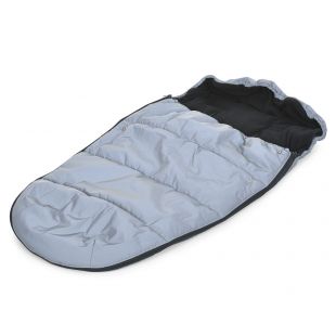 Конверт у візок дитячий El camino світловідбівний, 100х53 см сірий ME 1131 Footmuff Plus Reflective