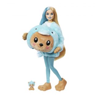 Кукла Barbie Cutie Reveal Медвежонок в костюме дельфина HRK25