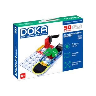 Електронний конструктор Doka Альтернативна енергія 50 схем D70711