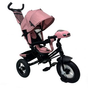 Велосипед трехколесный Turbotrike с ручкой, розовый MT 1006-6