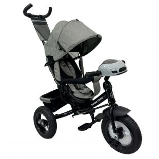 Велосипед триколісний Turbotrike з ручкою, сірий MT 1006-8