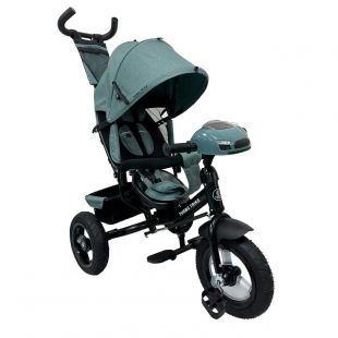 Велосипед трехколесный Turbotrike с ручкой, зеленый MT 1006-3