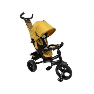 Велосипед триколісний Turbotrike з ручкою, жовтий MT 1005-10