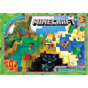 Пазли G-Toys із серії Minecraft (Майнкрафт), 117 елементів MC793   в Україні