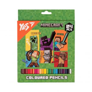 Олівці кольорові YES Minecraft Heroes 24 кольори 290740