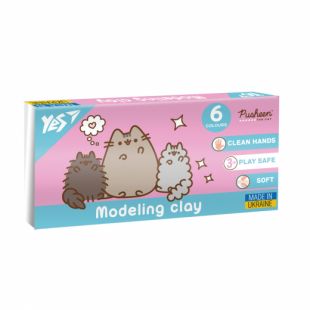 Пластилин Yes, 6 цветов, 120г Pusheen 540651