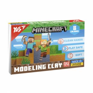 Пластилин Yes, 8 цветов, 160г Minecraft 540656