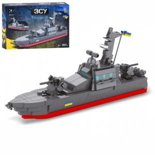 Конструктор Limo Toy военный катер Gurza-M/Гюрза М, 357 деталей KB 1137