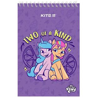 Блокнот Kite My Little Pony А6 на пластиковій спіралі, 48 аркушів LP24-196