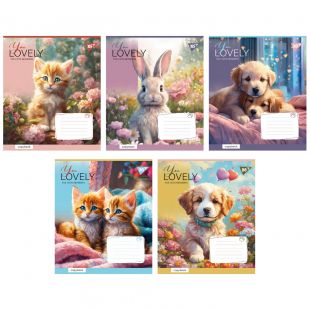 Зошит для записів YES А5, 18 аркушів, клітинка, You Lovely 766977