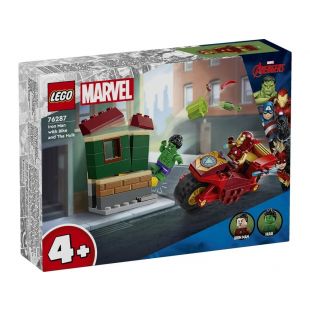 Конструктор LEGO Super Heroes Железный Человек на мотоцикле и Галк 76287