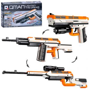 Конструктор Qman пістолет, 273 деталей кор., 31,5-19-5 см. 42109